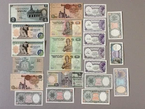 Egypt 22 Note Lot: See Below for List - Picture 1 of 2