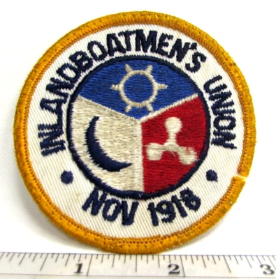 Vintage Inlandboatmen's Union Nov 1918 Jacket Patch ILWU Seattle Washington - Image 1 of 3