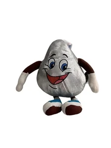 Hersheys Kiss Plush Character Toy By The Petting Zoo Silver Brown White Candy - Picture 1 of 8