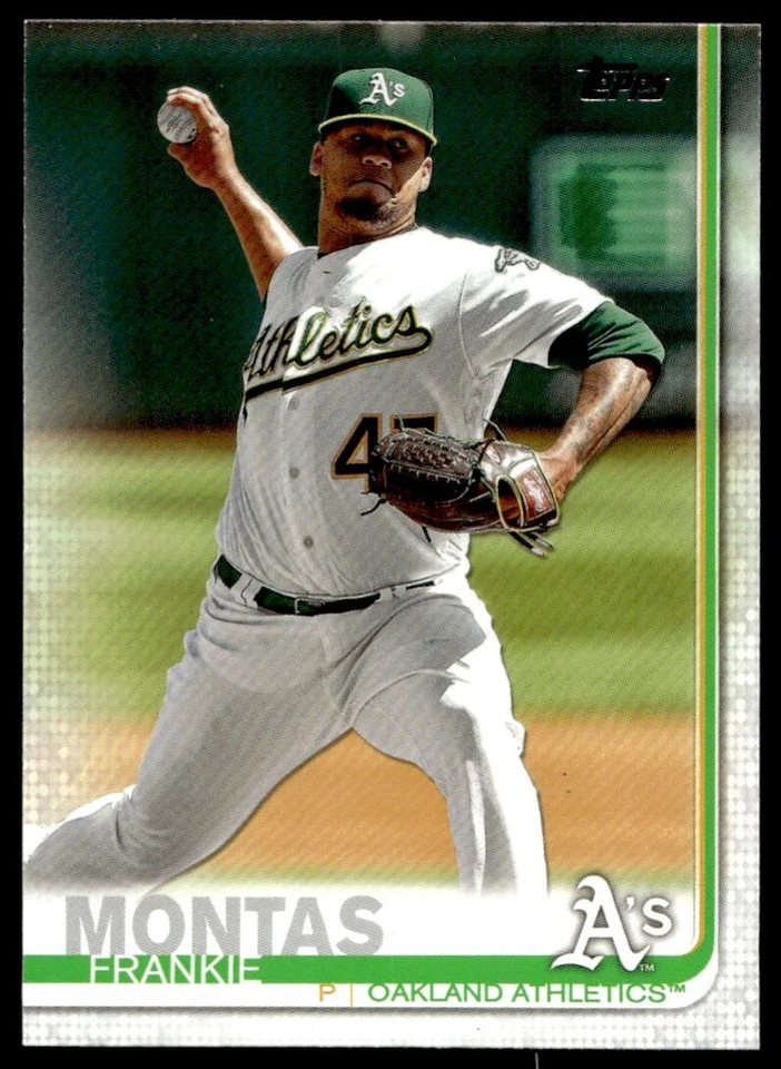 2019 Topps Update Frankie Montas Oakland Athletics #US215 - Image 1 of 2