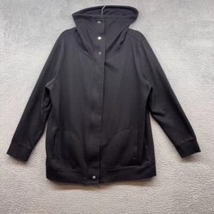 Liz Claiborne Womens Jacket Black Full Zip Fleece Long Sleeve High Neck Size XXL - Picture 1 of 10