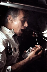 Apollo 17 Eugene Cernan Meal Time ENHANCED Prints - Picture 1 of 5