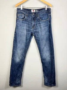 Quicksilver Mens Jeans 32x32 Slim Dark Denim Whisker - Picture 1 of 17