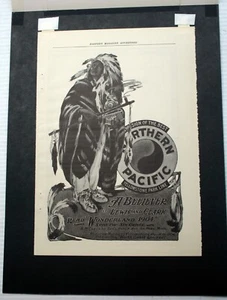 Vintage 1904 Wonderland 1904 Harper's Northern Pacific Yellowstone Park Zuganzeige - Bild 1 von 2
