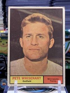 1961 Topps Baseball #201 Pete Whisenant Twins DP 2N