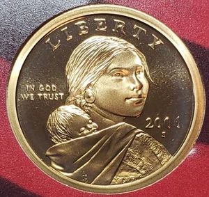 2006-S Sacagawea Golden Dollar Gem Proof Cameo - Picture 1 of 2