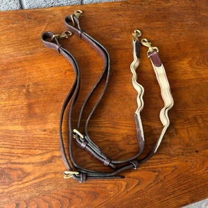 Side Reins Tory Leather Company Bridle Leather 3/4" & Elastic, Dover Saddlery - Picture 1 of 5