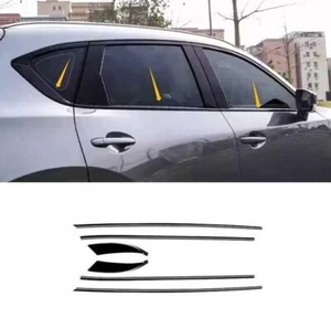 For Mazda CX-5 2017-2024 Black Steel Lower Window Sill Molding Strip Trim 6PCS - Picture 1 of 9