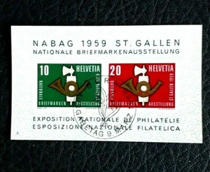 1959- SVIZZERA- 1 BF- NABAG- timbro 1* giorno- - Imagen 1 de 1