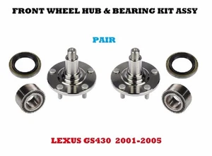 Front Wheel Hub & Bearing and Seal Kit Assy For Lexus GS430 2001-2005 PAIR - Picture 1 of 4