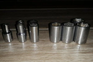 "Unidad de 6 puntos 1/4" Stanley Sockets (tú eliges la talla) - Imagen 1 de 4