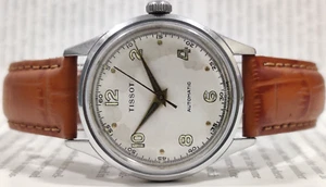 Reloj de pulsera Tissot Seastar usado cuerda manual 17 joyas 35 mm para hombre Arueb-228 - Imagen 1 de 9