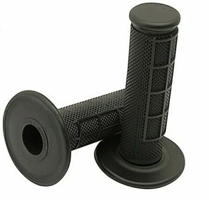 Tusk Mx Grips Half Waffle Black Medium Compound Dirt Bike Dual Sport Adv - Foto 1 di 1