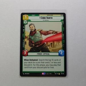 Cobb Vanth #115 Unit Rare Star Wars Unlimited Shadows of the Galaxy SHD - Picture 1 of 2