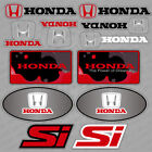 For Honda Si Mugen Power RR Car Sticker 3D Decal Stripe Logo Decoration Sport
