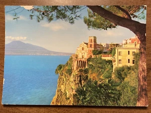Vintage Vico Equense Cathedral Vesuvius Campania Italy Postcard P8j9 - Picture 1 of 13