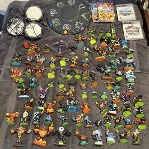 HUGE Skylanders Lot 90 Figures 3 Portals 2 PS3 Games 2 books 1 Giants pad - Picture 1 of 24