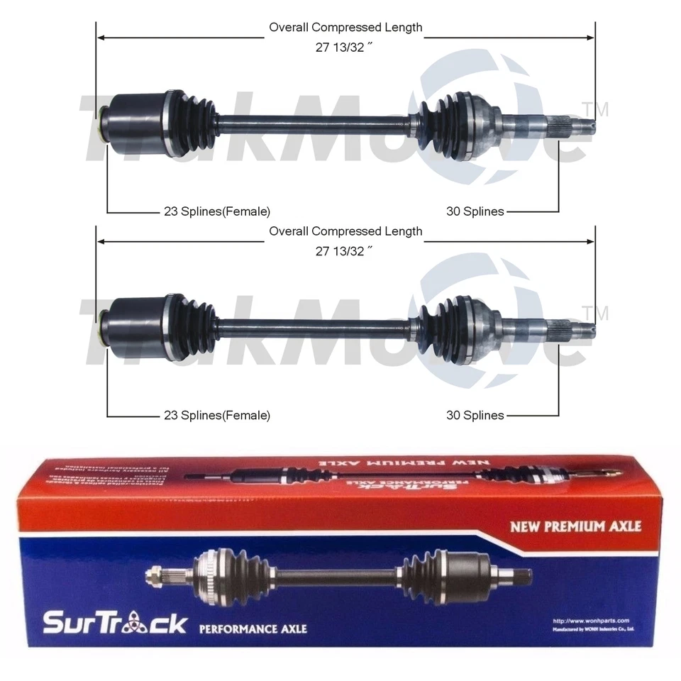 Juego de 2 ejes delanteros CV SurTrack para Subaru DL GL-10 Loyale RX XT Foto 1 de 1