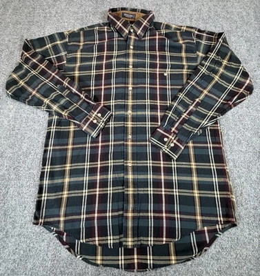 Camisa Enro Traditions Para Hombre Mediana A Cuadros Con Botones Manga Larga Sarga Inglesa Foto 1 de 4