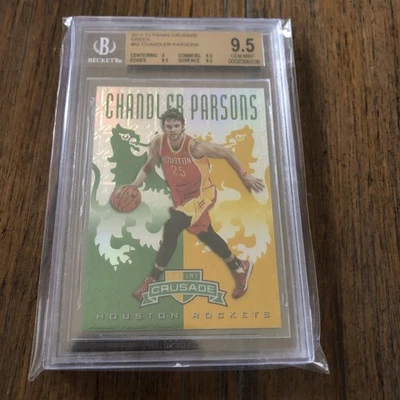 2012-13 Panini Crusade Green Emerald RC #52 Chandler Parsons SP #/25 BGS 9,5 GEMA Foto 1 de 4
