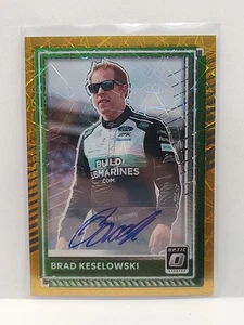 2025 DONRUSS Gold OPTIC BRAD KESELOWSKI AUTOGRAPH Auto /10 6/10 Door Number Card - Picture 1 of 2
