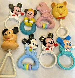 Disney Baby Rattle Lote De 8 Vintage Años 80, 1990 - Imagen 1 de 7