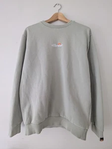 Ellesse Sage Green Oversized Fleece Lined Jumper Size M - Picture 1 of 5