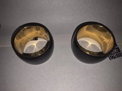 Brazalete Brazalete Bling De Colección 2" Ancho Latón Granate y Negro (2negro, 2 granate) Foto 1 de 4