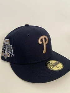 FAM Exclusive New Era Philadelphia Phillies Blue Fitted Size 6 7/8 Brand new - Picture 1 of 2