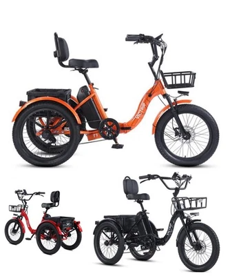 VICTRIP T1 eBike 20 Zoll 48V20AH 500W E Dreirad Klapprad elektrodreirad 3 Rad - Bild 1 von 4