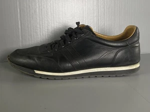 Scarpe Magnanni uomo taglia 13 nere pelle basse casual eleganti sneakers 23273 - Foto 1 di 14