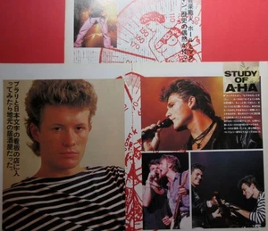 A-ha Morten Harket Paul Magne Furuholmen 1987 Clipping Japan Magazine PG 10O 5P - Picture 1 of 4