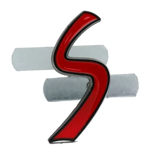 Black Red Front Grille Emblem Badge Sticker Fits for Mini Cooper S R50 R52 R53 - Picture 1 of 4