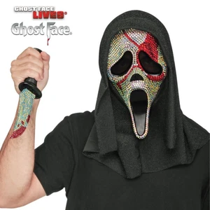 Ghost Face Bloody Bling Mask & Knife Set - Fun World - Picture 1 of 1