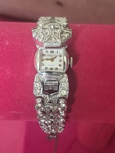 Vintage Stratford Damenuhr Art Deco Stil mechanisch 17 Jewels SEHR SELTEN! - Bild 1 von 7