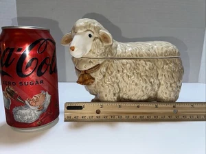 Otagiri Barattolo per pecore PICCOLO.  Per bustine di zucchero o tè?  Usato in buone condizioni delicato - Foto 1 di 16