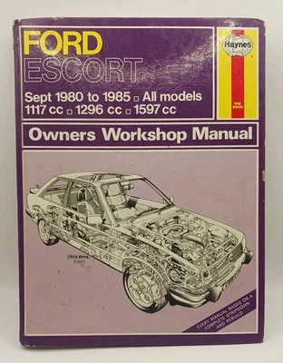 Ford Escort Sept 1980-85 All Models 1117-1296-1597cc Haynes Owners Workshop... - Image 1 of 4