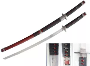 Black Or Red 42" Musashi Double Bladed Combo Samurai Katana & Wakizashi 2 Set - Picture 1 of 34