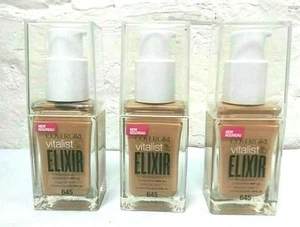 3 ~ Covergirl Vitalist Healthy Elixir Foundation # 645 Warm Beige 1 Oz Ea - Picture 1 of 1