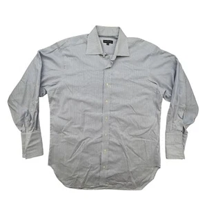 Robert Talbott Shirt Mens 16.5-34 Blue White Stripe Dress Button Up Classic - Picture 1 of 10