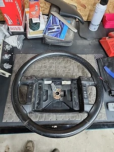 1990 - 1993 Ford Mustang Steering Wheel with Buttons black OEM - Picture 1 of 8