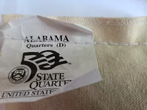 2003 D Alabama State Quarter 40 Coin Roll from US Mint Bag Uncirculated - Picture 1 of 4