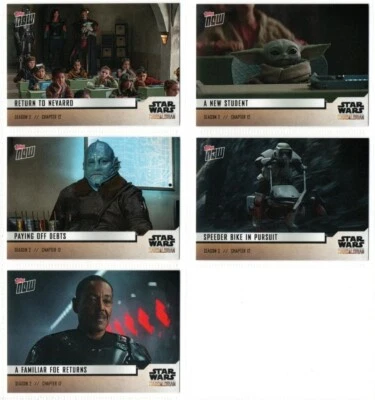 2020 Star Wars: The Mandalorian TOPPS NOW упаковка из 5 карт сезон 2 глава 12 новая S2 - Изображение 1 из 4