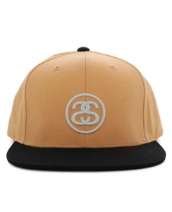 100% BRAND NEW WITH TAGS STUSSY SS LINK SNAPBACK CAP HAT PEACH (131804) - Picture 1 of 3