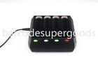 New 4 Slot Battery Cradle for Zebra WT6000 RS6000 with Adapter, No Batteries