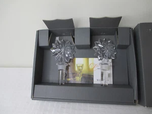 Waterford Crystal Star Of Erin Bottle Stopper Pair Marshall Fields Exclusive - Picture 1 of 5