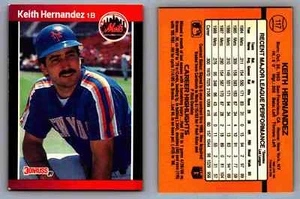 Keith Hernandez First Baseman New York Mets Donruss 1989 Card 117 MLB - Picture 1 of 12