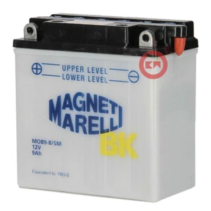 BATTERY MAGNTI MARELLI YB9-B 9Ah Piaggio Vespa PX 150 E 1998-2001 - Picture 1 of 3