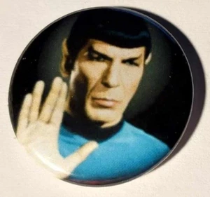 1x Spock Button Fun Spaß Love Startrek - Picture 1 of 1