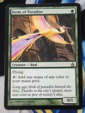 Birds of Paradise MTG Ravnica: City of Guilds Green Rare Heavily Played x1 OC1